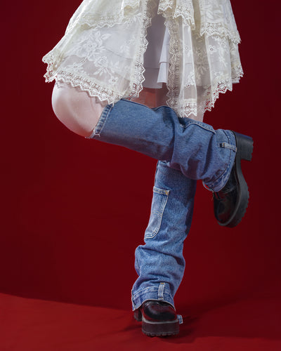 Denim Leg Warmers