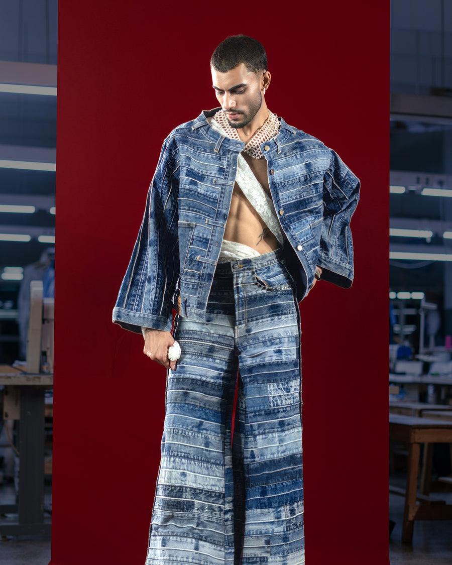 Horizontal Stripped Jacket