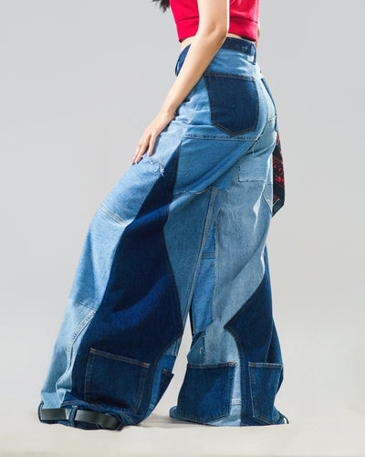 Upside-Down Denim Jeans