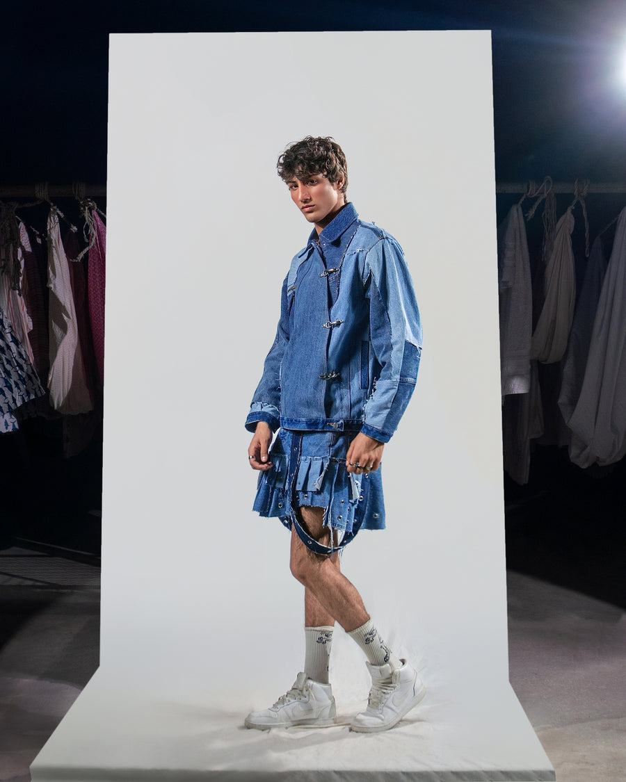 Buckle-Up Denim Jacket