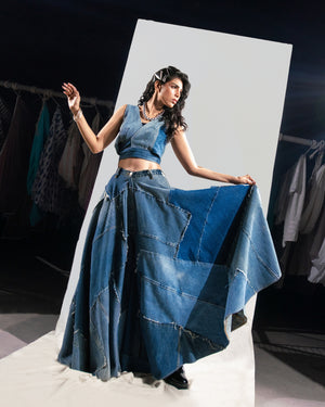 Atlas Denim Skirt
