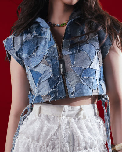 Offcut Hooded Crop Jacket
