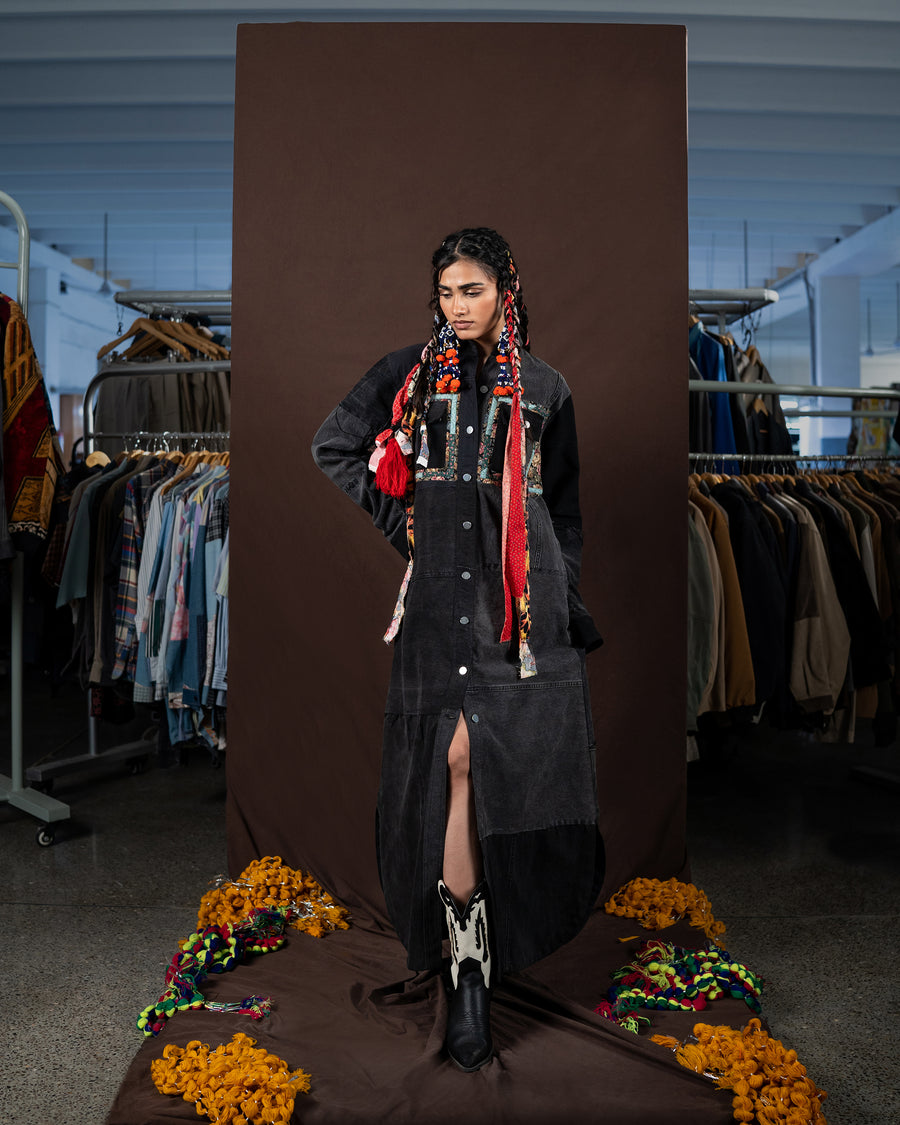 Botanical Noir Dress