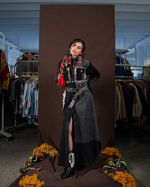 Botanical Noir Dress