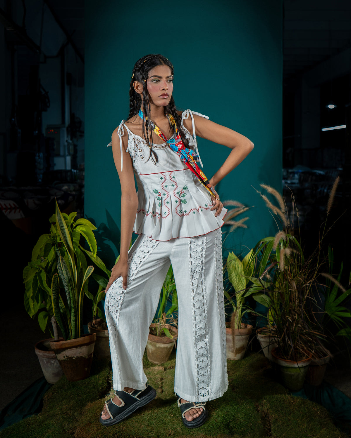 Openwork Pants